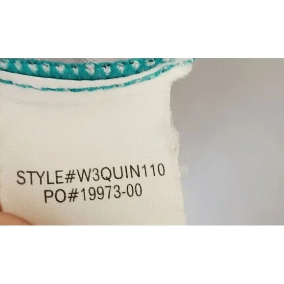 PrAna Women's Knit Quinn Dress Built In Bra Geometric Turquoise Small S - Picture 6 of 7